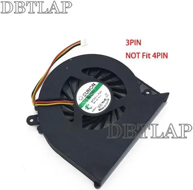 Alt view image 4 of 6 - Laptop CPU Fan Compatible for Toshiba Satellite C850 C855 C870 C875 L850 L870 Series Laptop KSB06105HA-BM2D 3PIN