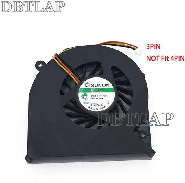 Alt view image 3 of 6 - Laptop CPU Fan Compatible for Toshiba Satellite C850 C855 C870 C875 L850 L870 Series Laptop KSB06105HA-BM2D 3PIN
