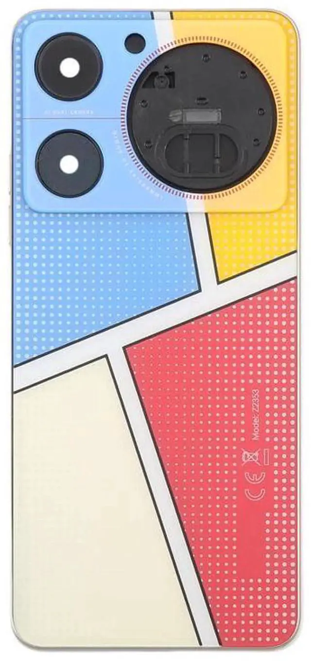 Alt view image 2 of 7 - For ZTE nubia Music Z2353 Glass Battery Back Cover with Middle Frame / Camera Lens Cover (Multicolour)