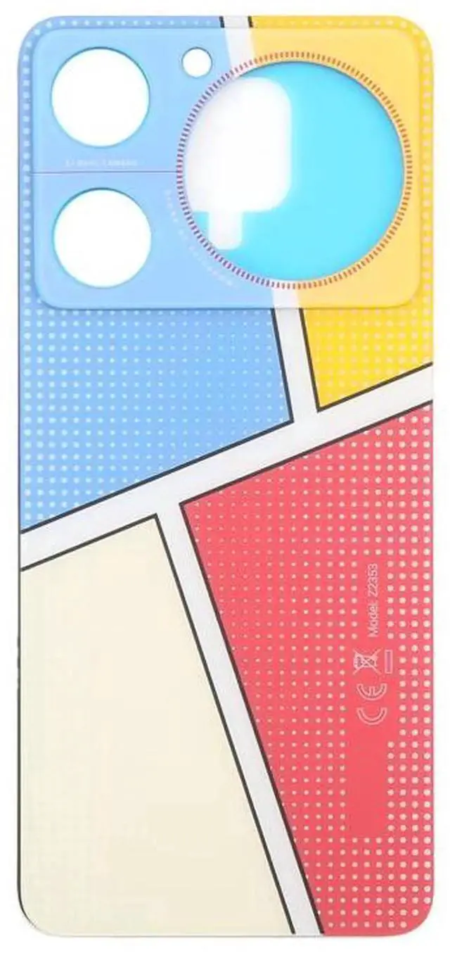 Alt view image 4 of 6 - For ZTE nubia Music Z2353 Glass Battery Back Cover with Adhesive (Yellow)