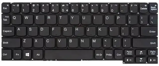 Alt view image 4 of 4 - For Ideapad D330 D335 D330-10IGM US Version Keyboard (Black)