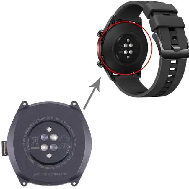 Alt view image 5 of 7 - For Huawei Watch GT 46mm FTN-B19 Original Back Cover Full Assembly With Battery