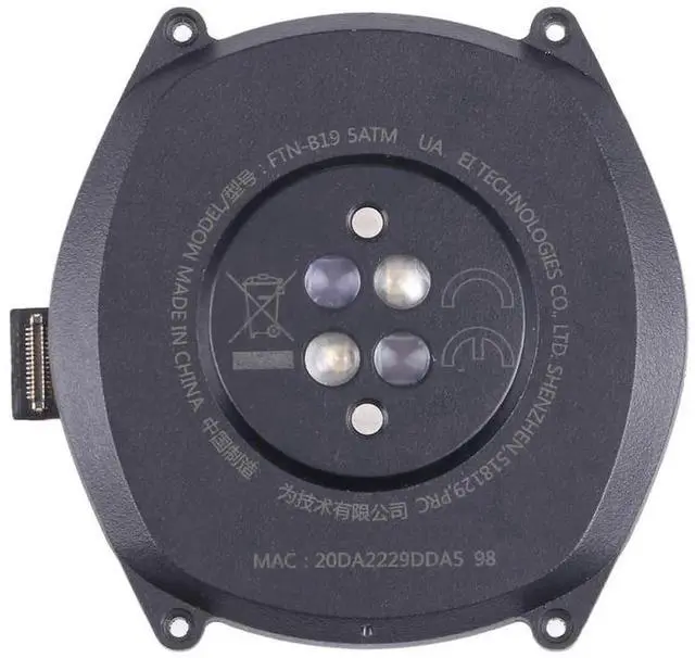 Alt view image 4 of 7 - For Huawei Watch GT 46mm FTN-B19 Original Back Cover Full Assembly With Battery