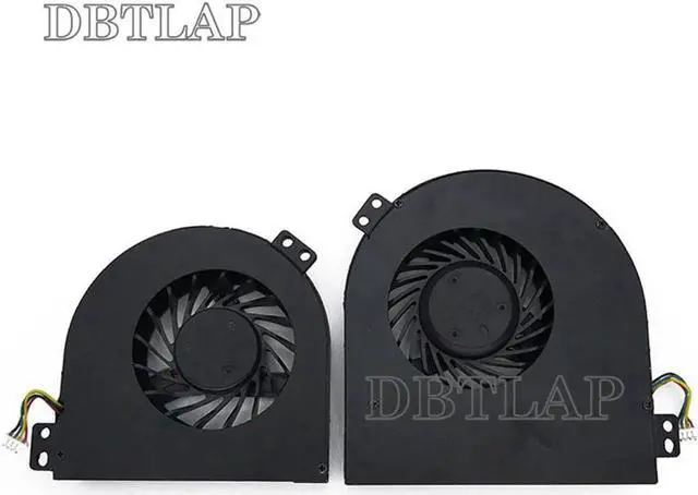 Alt view image 3 of 6 - CPU + GPU Video Fan for DELL Precision M4800 Laptop Fan BATA0715R5ML PN01 DC28000DEVL 00WGVF BATA0815R5H PN02 DC28000DDVL 02K3K7