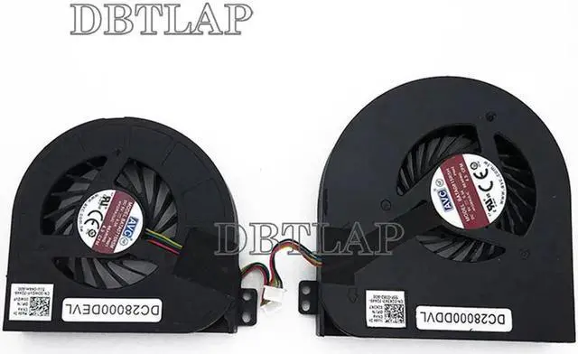 Main image of CPU + GPU Video Fan for DELL Precision M4800 Laptop Fan BATA0715R5ML PN01 DC28000DEVL 00WGVF BATA0815R5H PN02 DC28000DDVL 02K3K7