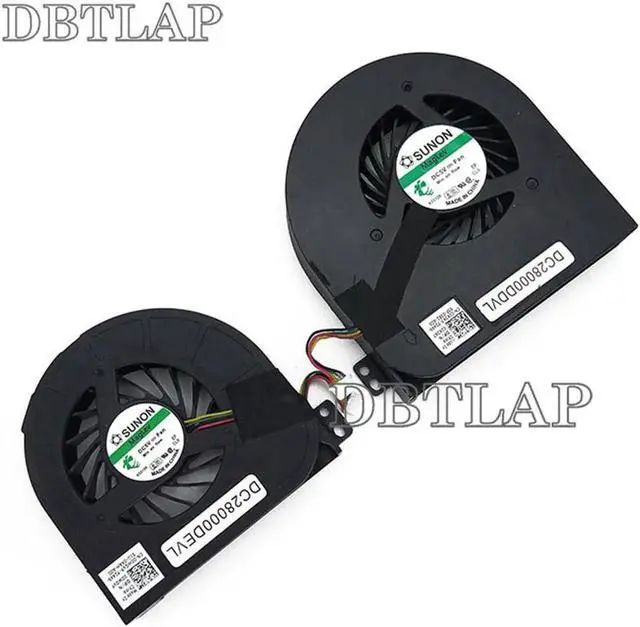 Alt view image 6 of 6 - CPU + GPU Video Fan for DELL Precision M4800 Laptop Fan BATA0715R5ML PN01 DC28000DEVL 00WGVF BATA0815R5H PN02 DC28000DDVL 02K3K7