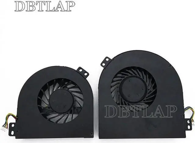 Alt view image 5 of 6 - CPU + GPU Video Fan for DELL Precision M4800 Laptop Fan BATA0715R5ML PN01 DC28000DEVL 00WGVF BATA0815R5H PN02 DC28000DDVL 02K3K7
