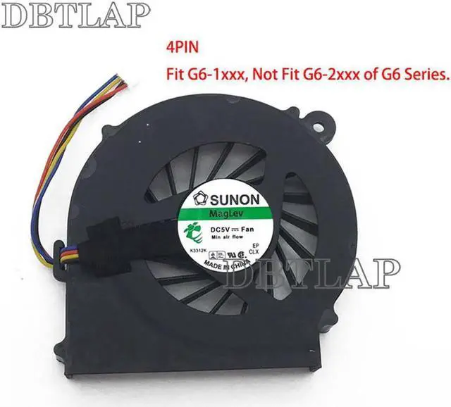 Alt view image 3 of 6 - Laptop CPU Fan for HP g6 g6-1a00 g6t-1a00 g6-1b00 g6t-1b00 g6-1c00 g6t-1c00 g6-1d00 g6z-1c00 g6t-1d00 g6z-1d00 g6-1159er g6-1160er g6-1162er g6-1182sr g6-1202sr g6-1d70ca