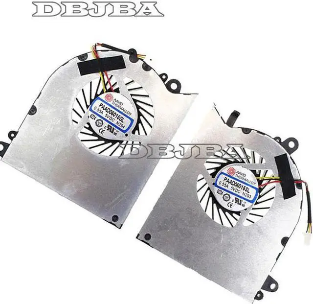 Main image of Fan For MSI GS60 Cooling Fan PAAD06015SL N293 N294 5V 0.55A CPU+GPU FAN