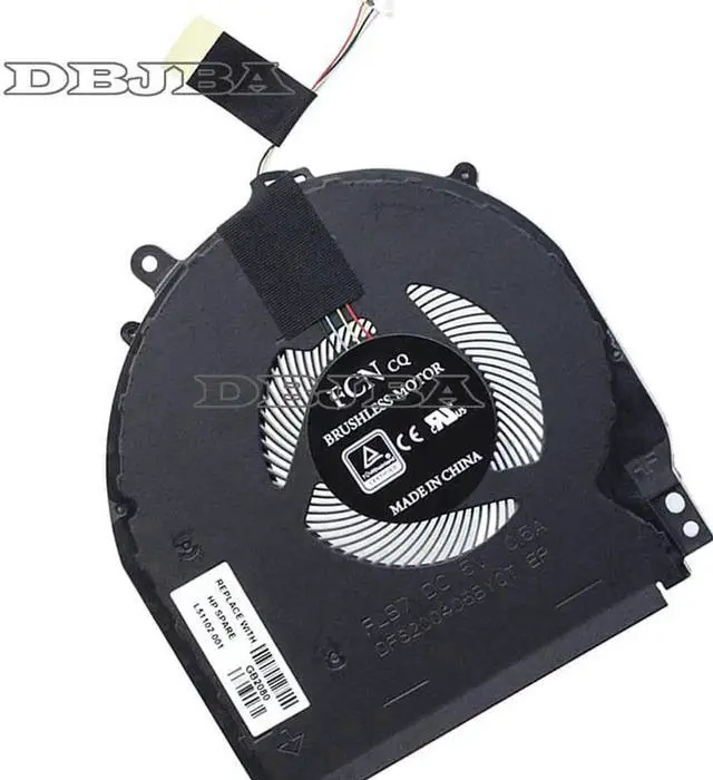 Alt view image 2 of 6 - Fan For HP 14-DH 14M-DH 15-DQ 14T-DH000 14T-DH100 14-DH0007CA 14-DH0008CA 14-DH0013NR 14-DH1008CA 14M-DH0001DX 14M-DH1001DX 14M-DH1003DX CPU Cooling Fan