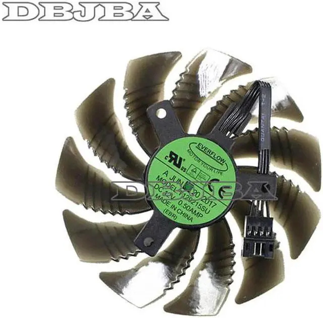 Main image of T129215SU Cooling Fan For Gigabyte GeForce GTX 1050 Ti RX 480 470 GTX 1060 G1