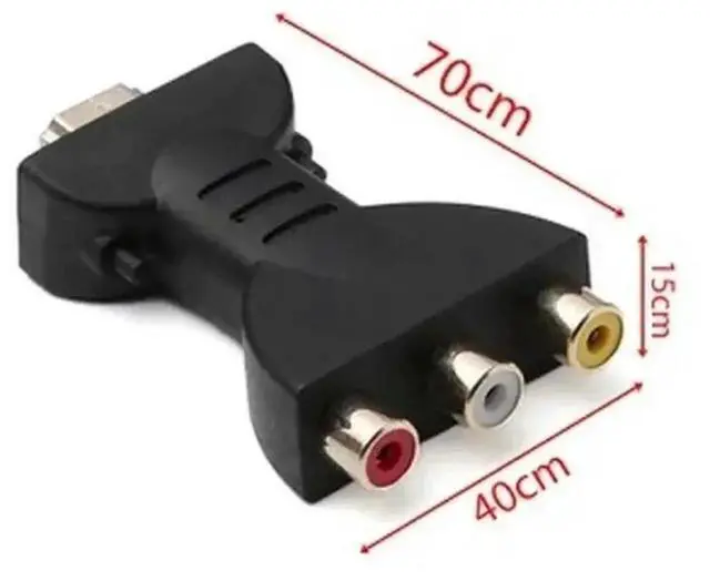 Alt view image 2 of 3 - 1pcs For HD TV BOX HD 1080P RCA AV To HDMI-compatible Composite Adapter Converter AV2 Audio Video Cable TO AV with USB Cable