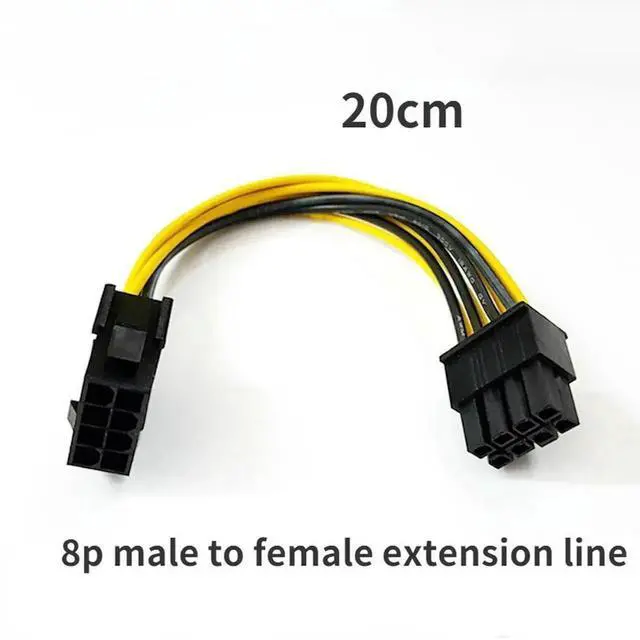Alt view image 2 of 3 - Adapter PCI-E CPU EPS 8 Pin To Dual 8P Power Splitter Graphics Card for Mining Farm Video Card Gpu for Riser Extension Cable