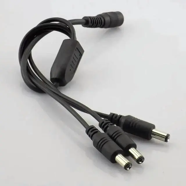 Alt view image 2 of 3 - 1 DC Female To 3 Male plug Power Cord adapter Connector Cable Splitter for CCTV Security Camera LED Strip, 1pcs