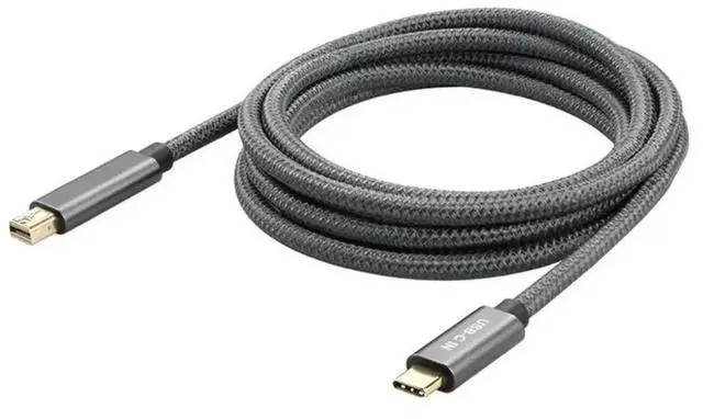 Alt view image 3 of 3 - 4k compatible Thunderbolt 3 to minidp transfer cable, Type-C to miniDP