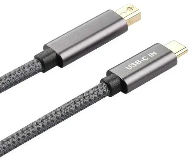 Alt view image 2 of 3 - 4k compatible Thunderbolt 3 to minidp transfer cable, Type-C to miniDP