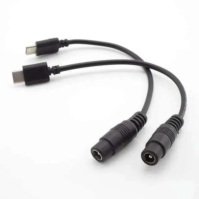 Alt view image 2 of 3 - 16cm DC Type-c Female To 5.5*2.1 Female Cables 5.5mmx2.1mm Power Jack DC Power Conector 5.5x2.1 Adapter USB Type C Converter