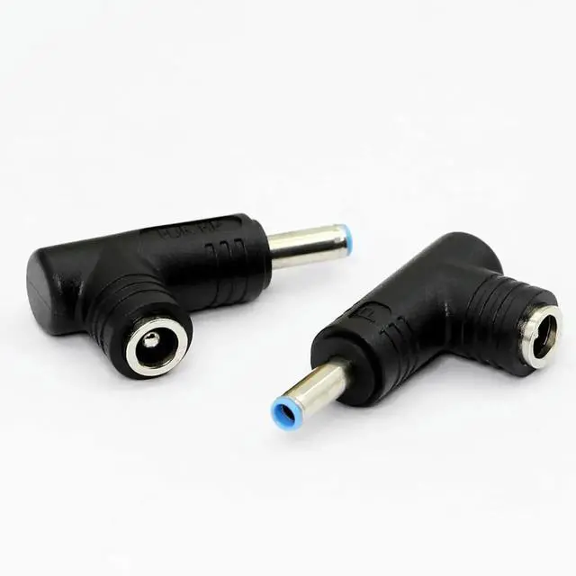 Main image of 2pcs 90 Degree 240 Watt DC Power Connector Adapter 5.5mm x 2.5mm Female Plug to 4.5mm x 3.0mm Male Jack for Laptop Power