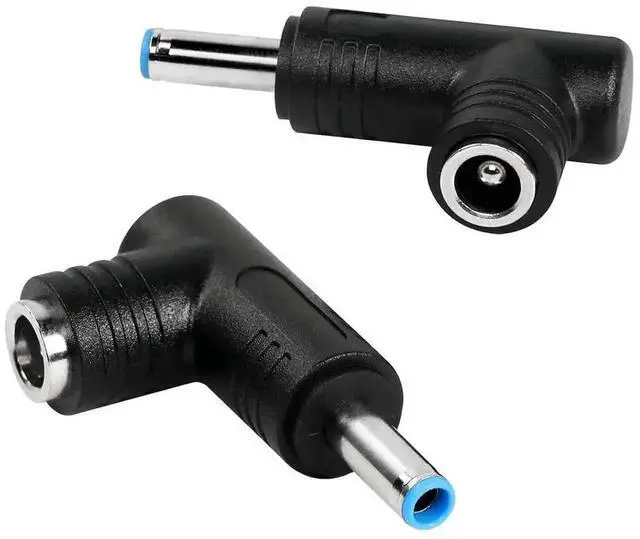 Alt view image 3 of 4 - 2pcs 90 Degree 240 Watt DC Power Connector Adapter 5.5mm x 2.5mm Female Plug to 4.5mm x 3.0mm Male Jack for Laptop Power