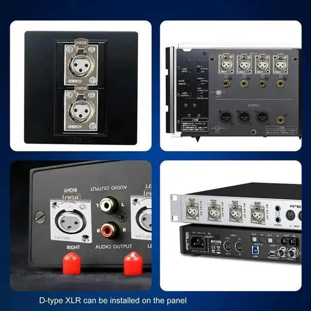 Alt view image 2 of 3 - D XLR Female To Male Cable 2 Pack, Pass Through Connector, D Type XLR For Premium Stage Box, Patch Panel, Panel Mo