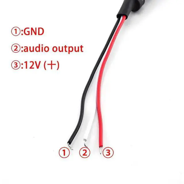 Alt view image 2 of 3 - Sound Monitor Audio Mini Micro Audio System Pickup Device DC Power Cable Camera CCTV Microphone Surveillance CCTV Security