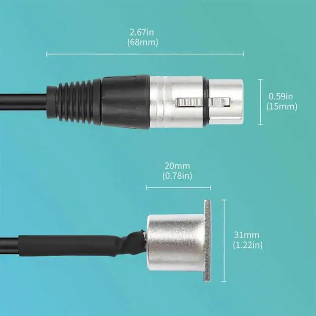 Alt view image 3 of 3 - For Premium Stage Box, Patch Panel D XLR Cable(D Type XLR) Pass Through Connector, 2 Pack, Male Female Design For