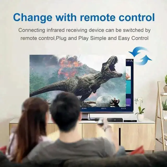 Alt view image 2 of 4 - 4K Switcher HDMI-compatible Switch 3 in 1 out HD 1080P Video Cable Splitter 1x3 Hub Adapter Converter for PS4/3 HDTV PC TV Box