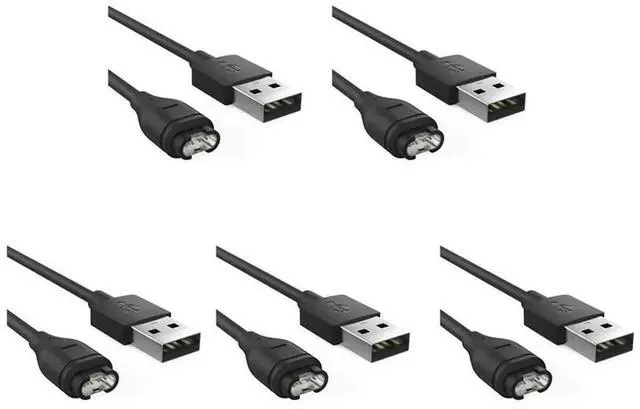 Main image of 5X USB Data Sync Charging Cable Wire For Garmin Fenix 5/5S/5X/Forerunner 935/Quatix 5/Quatix 5 BLACK