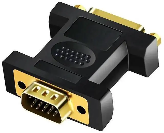 Main image of 1080 Gold Plated DVI To VGA Adapter, VGA Male To DVI 24+5 Pin Female Converter, For Computer PC Laptop