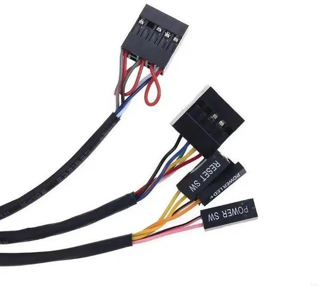 Alt view image 4 of 4 - Multifunctional USB 2.0 Computer PC Switch External Power On/Off Reset Button