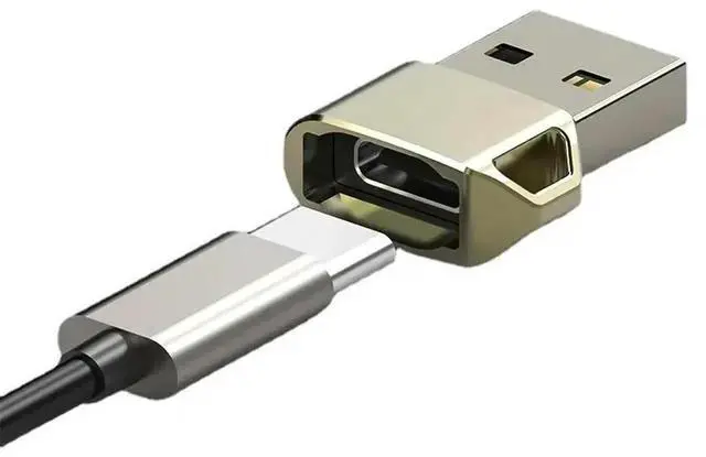 Alt view image 2 of 3 - Mini Type-C Jack Splitter, Android Mobile Smartphone USB C Connectors, Universal Usb To Type C Adapter, 1PCS OTG Converter