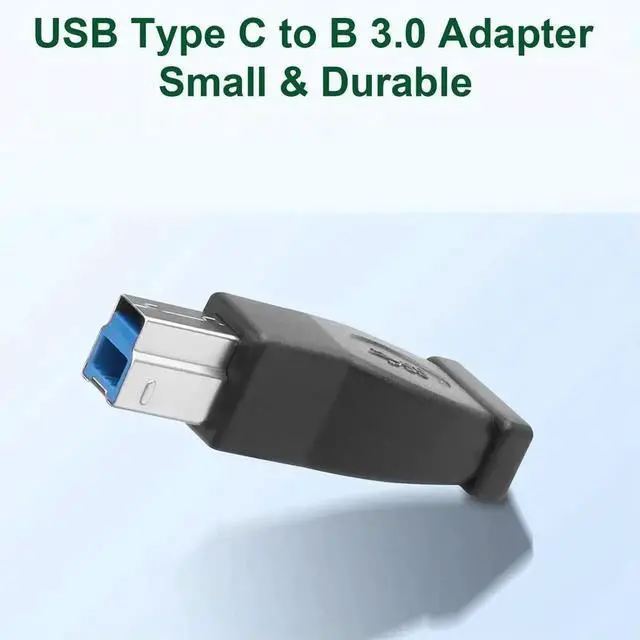 Alt view image 2 of 4 - USB Type C 3.1 Female to USB 3.0 B Male Data Adapter Connector Converter 5Gbps for Printer External Hard Drivers Laptop