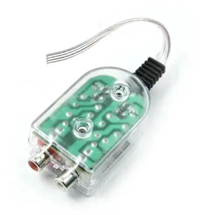 Alt view image 2 of 3 - Car Speaker To RCA Level Adaptor High To Low Sockets Auto Line Out Audio Comverter Sound Subwoofer Amplifier Adjustable