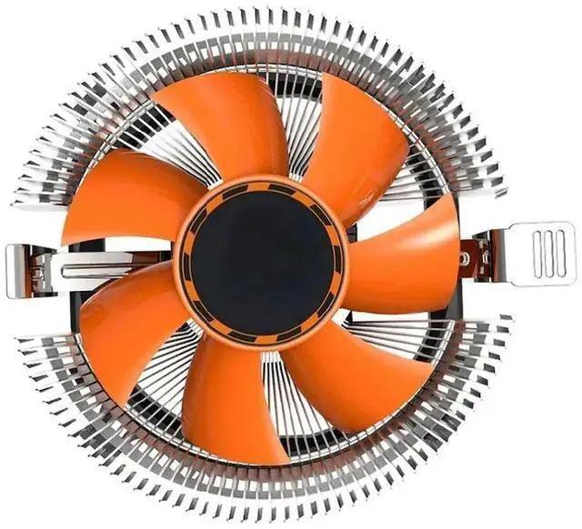 Alt view image 2 of 3 - CPU Cooler RGB 120mm PWM 4 Pin PC Radiator Quiet for LGA 1156 1155 AM3 CPU Cooling Fan