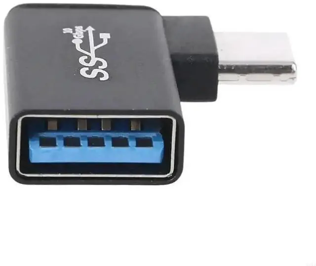 Alt view image 2 of 4 - Aluminum Adapter USB A Female to 90 Degree 3.1 Type C Male Converter Fit for phone Tablet Flash Drives Keyboard
