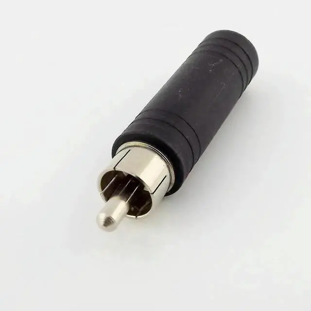 Alt view image 3 of 4 - 10pcs RCA Phono Male Plug To 6.35mm 1/4" Female MONO Audio AV Adapter Converter Connector Converter