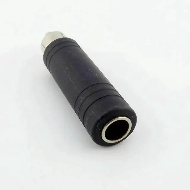 Alt view image 2 of 4 - 10pcs RCA Phono Male Plug To 6.35mm 1/4" Female MONO Audio AV Adapter Converter Connector Converter