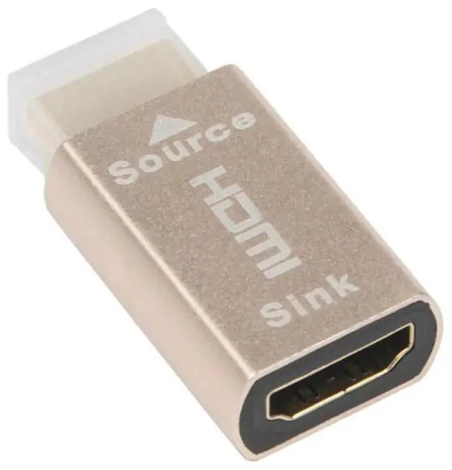 Alt view image 4 of 4 - HDMI Lock Screen Signal Holder KVM HDMI2.0 Virtual Adapter EDID DDC Dummy Plug for HDMI Display Emulator Up to 3840X2160