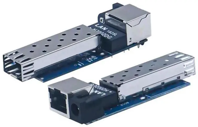 Alt view image 3 of 3 - Mini 1.25G Media Converter Slot 1 SFP Transceiver Module RJ45 Ethernet To Fiber Conversion In 1 SFP Slot Switch