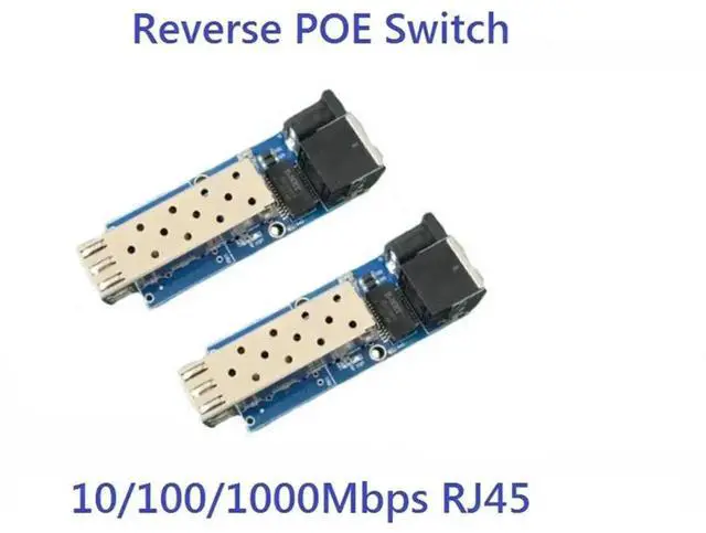 Alt view image 2 of 3 - Mini 1.25G Media Converter Slot 1 SFP Transceiver Module RJ45 Ethernet To Fiber Conversion In 1 SFP Slot Switch