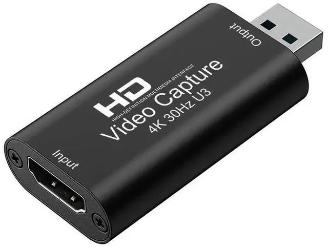 Main image of 4K 30hz HDMI-compatible To USB 3.0 Video Capture Card Grabber Recorder for PS4/5 Game DVD Camera Recording Laptop Live Streaming