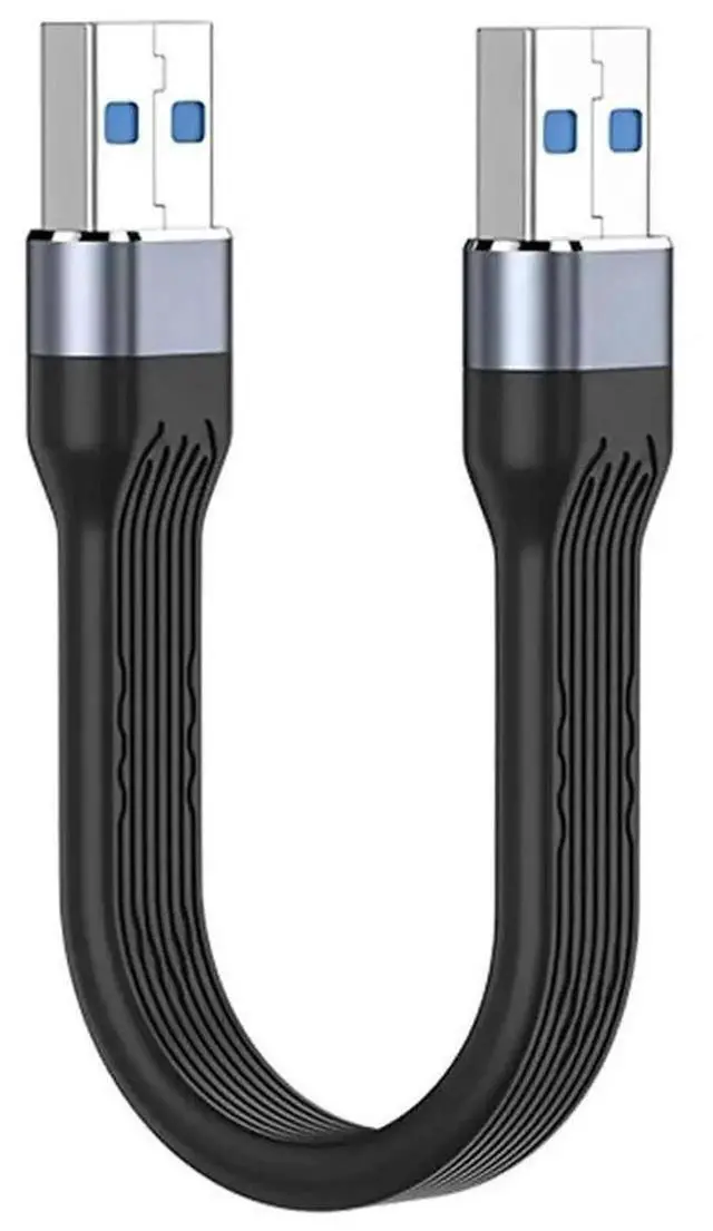 Alt view image 3 of 3 - FOR 10Gbps USB 3.1 Type A Male to USB3.0 Type A Male Extension Flat Slim FPC Data Cable 13cm for Laptop Desktop