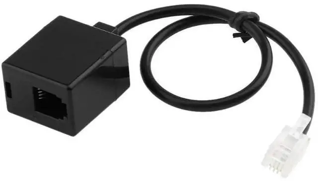 Main image of FOR RJ9 4P4C Male to Double Female Port Con tor Headset Adapter Extension Cable Phone Adapter Cable Phone Extension Cord