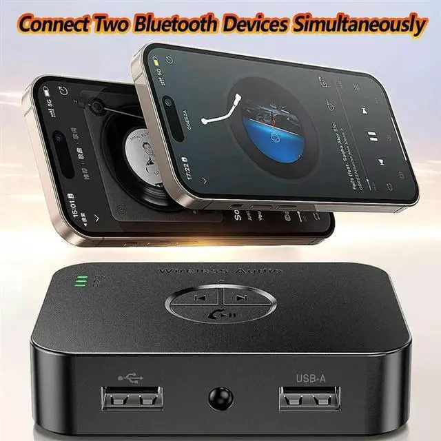 Main image of Bluetooth 5.4 Receiver For Home Stereo,Audio Adapter For Hifi Music Streaming,Wired Speakers,USB Flash AUX 3.5Mm