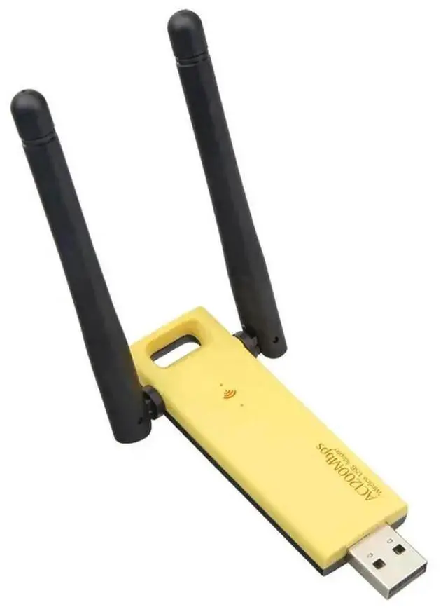 Alt view image 3 of 3 - 1200Mbps Dual Band 5.8GHz 2.4Ghz 802.11AC Wifi Antenna Dongle Network Card for Laptop Desktop USB 3.0 Wifi Adapter