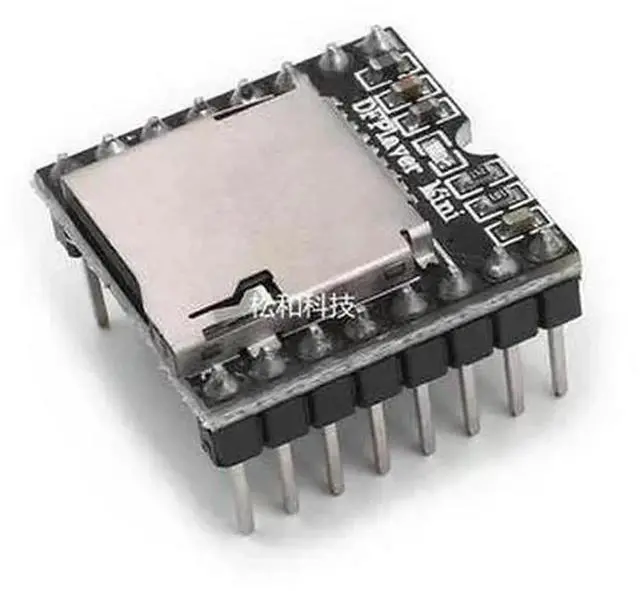 Main image of DFPlayer Mini MP3 DF Player Module Board MP3 Audio Voice Decode Board For Supporting TF Card U-Disk IO/Serial Port/AD