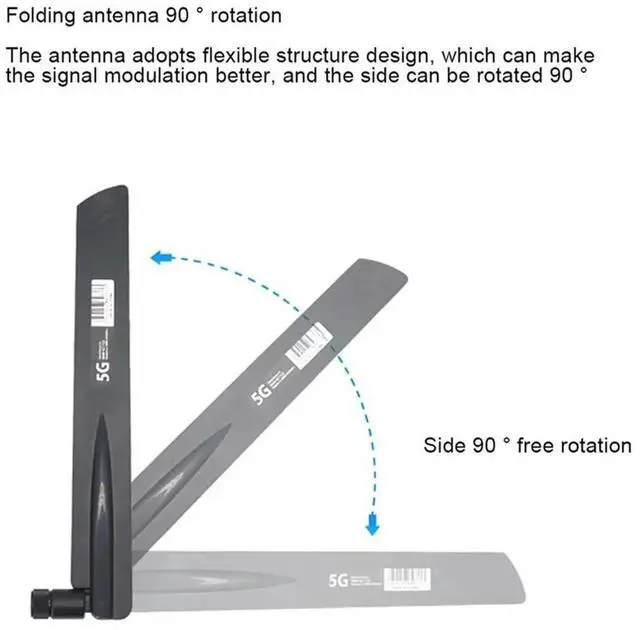 Alt view image 4 of 4 - 6 Pcs 3G 4G 5G Antenna 600-6000Mhz 18Dbi Gain SMA Male For Wireless Network Card Router High Signal(C)