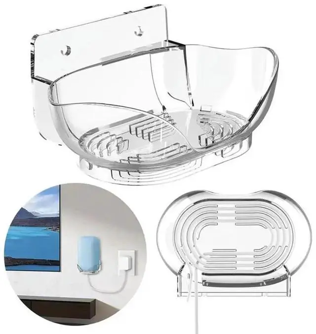 Alt view image 4 of 4 - Wall Mount Shelf Stand For Google Nest Audio All Mount Holder Tablet Stand Space-Saving Solution For Home For Nest