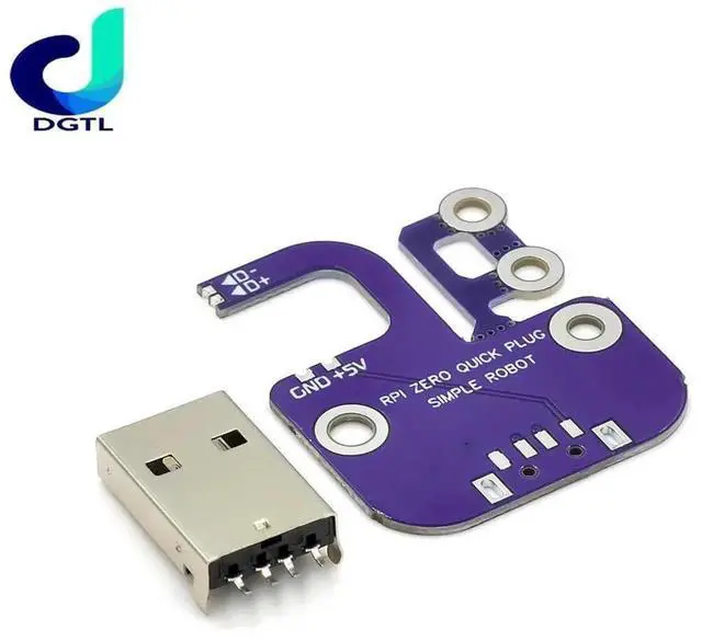 Alt view image 3 of 3 - Raspberry Pi Zero W USB adapter Multifunctional USB plug expansion board module