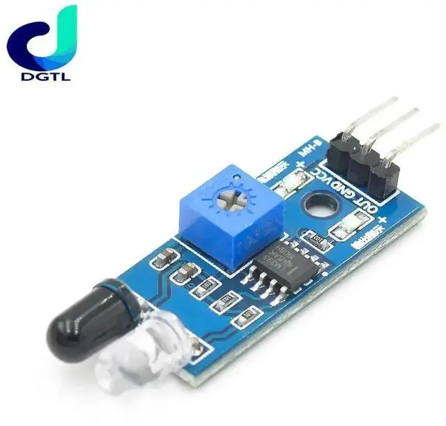 Alt view image 3 of 3 - IR Infrared Obstacle Avoidance Sensor Module for Smart Car Robot 3-wire Reflective Photoelectric